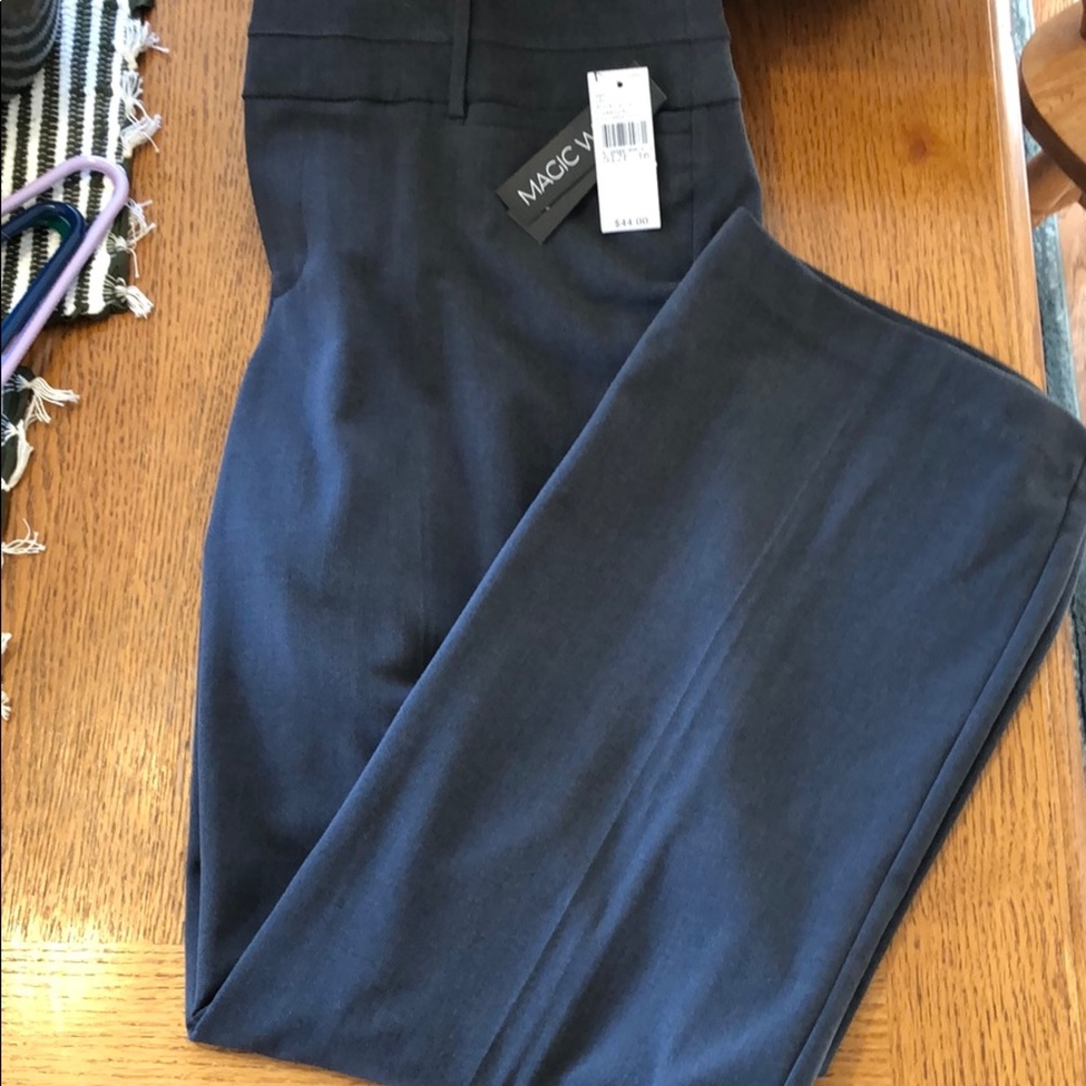 AB studio magic waist grey dress pants